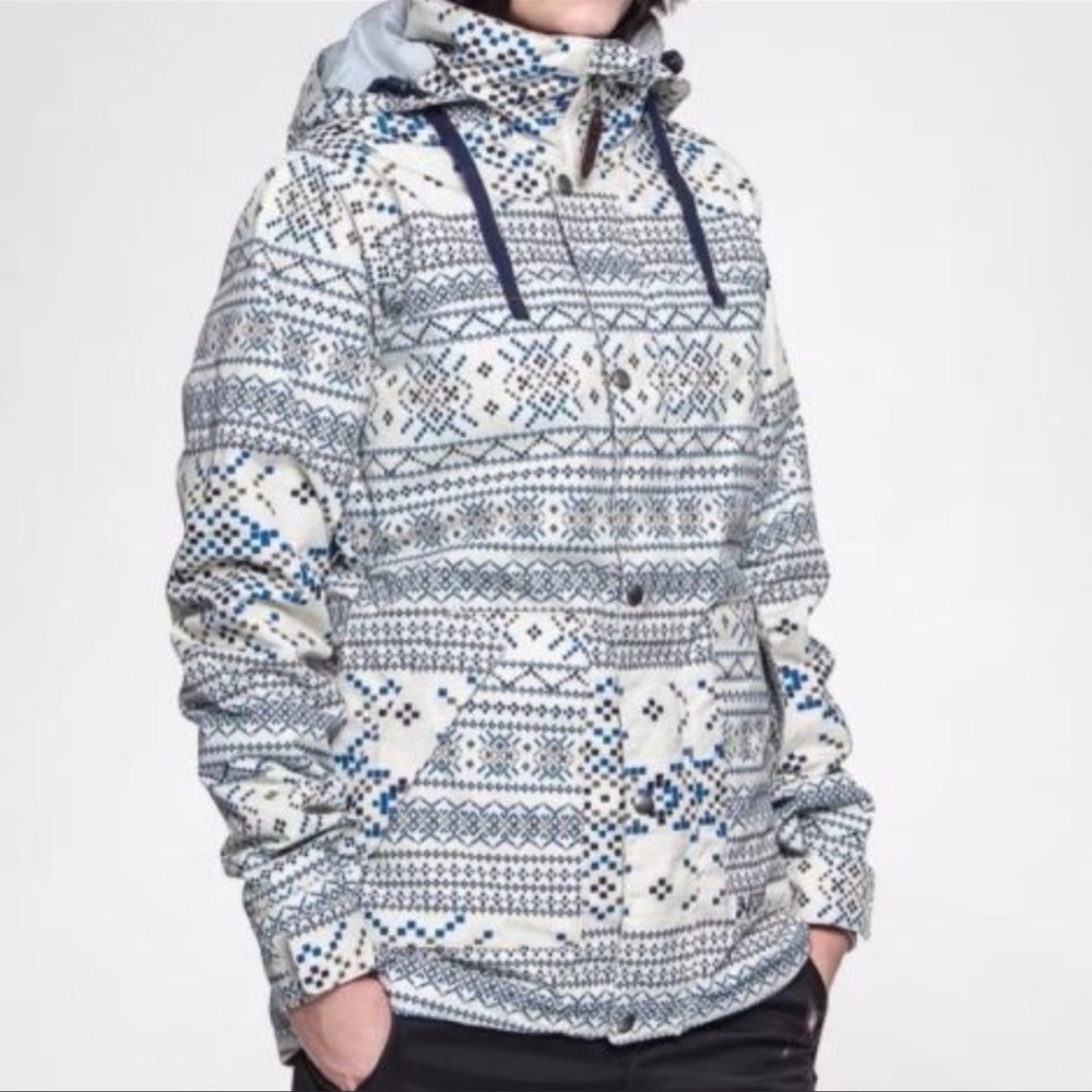 Women’s Burton snow ski jacket fair isle